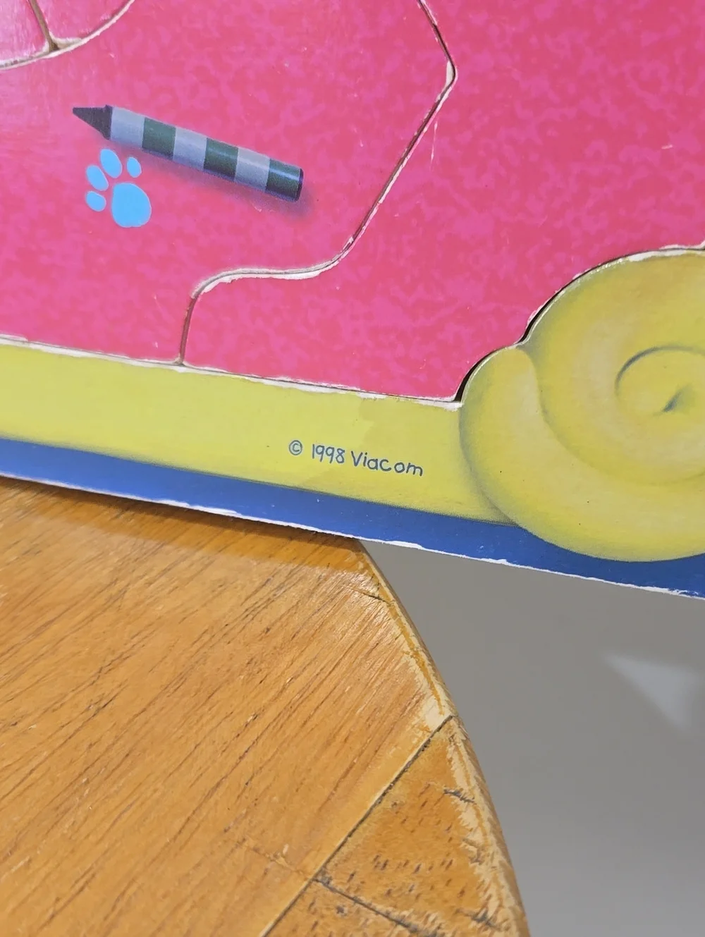 Vintage 1998 Blues Clues Wooden Puzzle